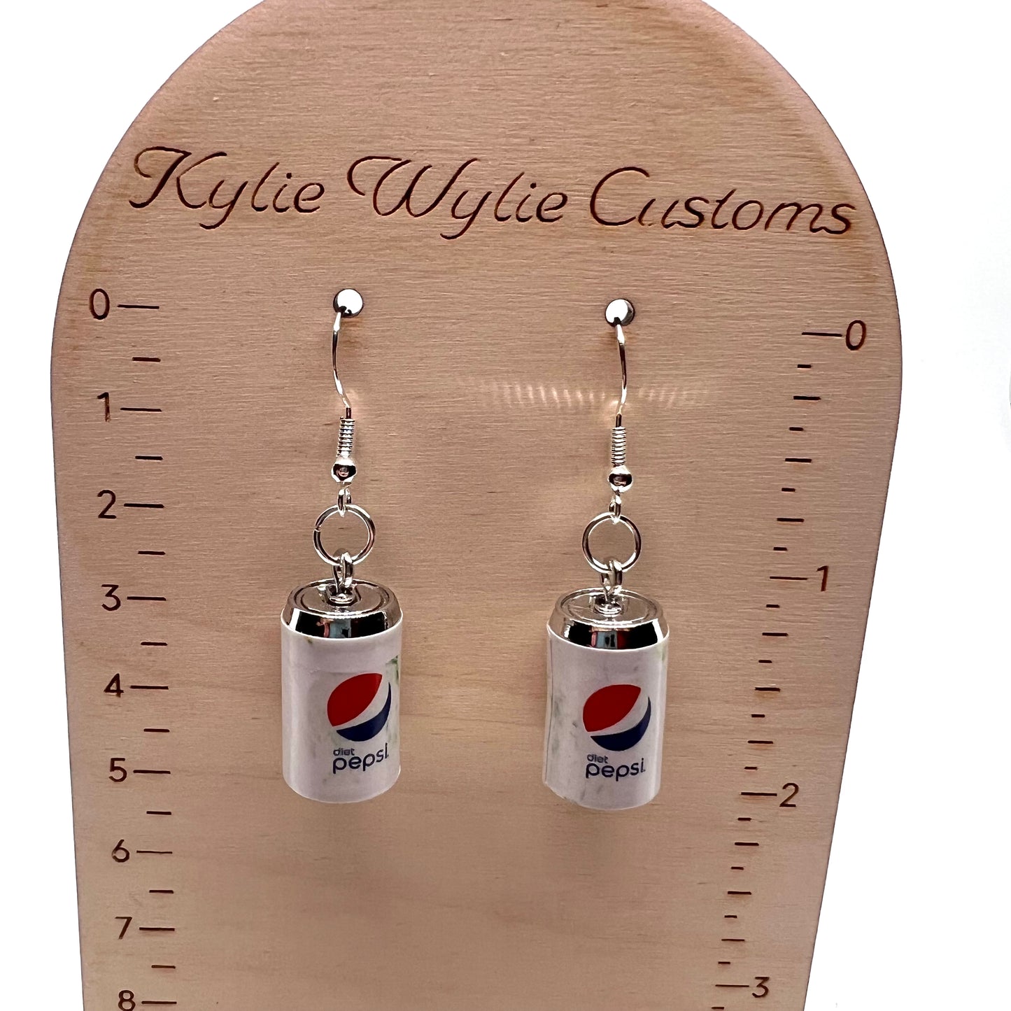 Diet Pepsi Soda Can Earrings