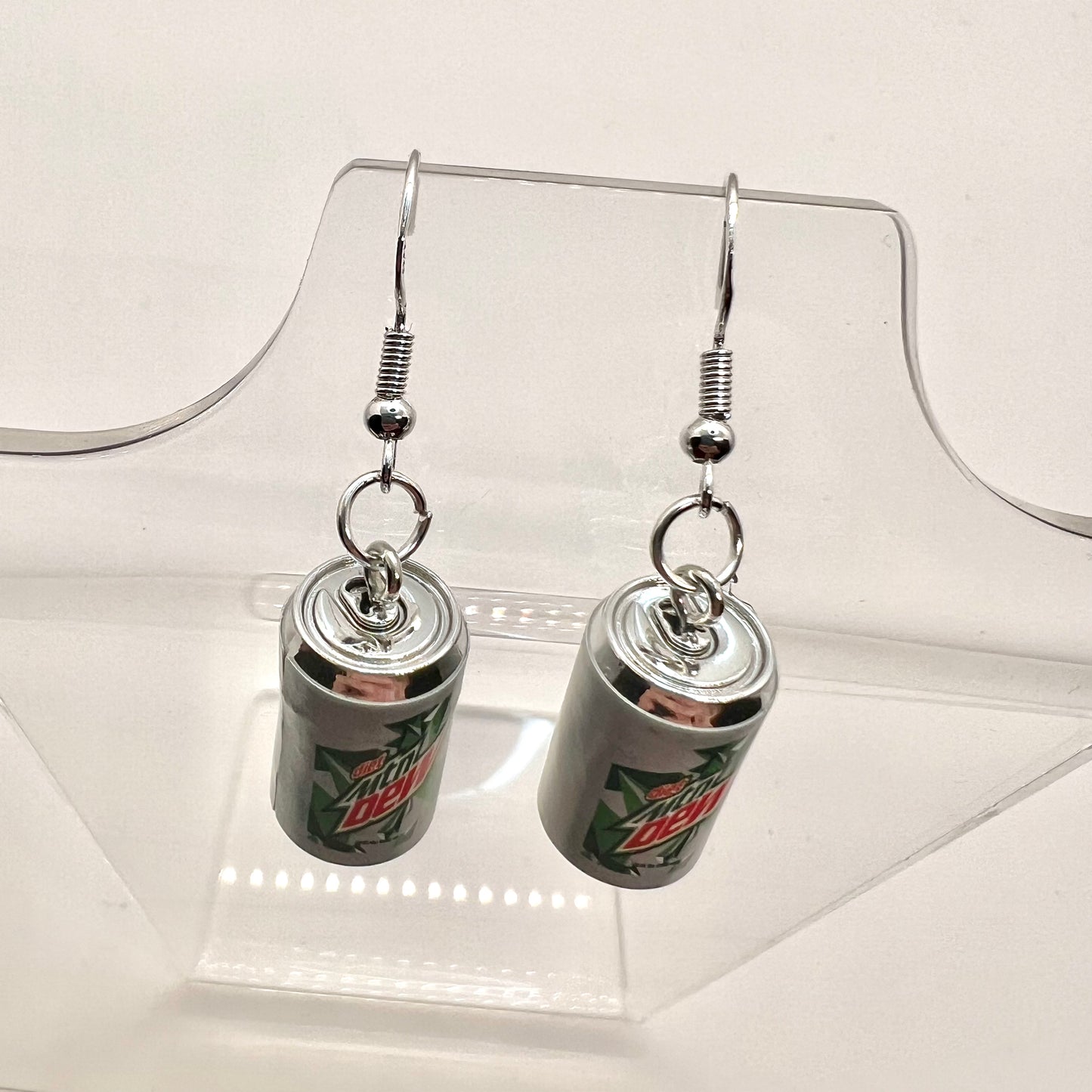 Diet Mt Dew Soda Can Earrings