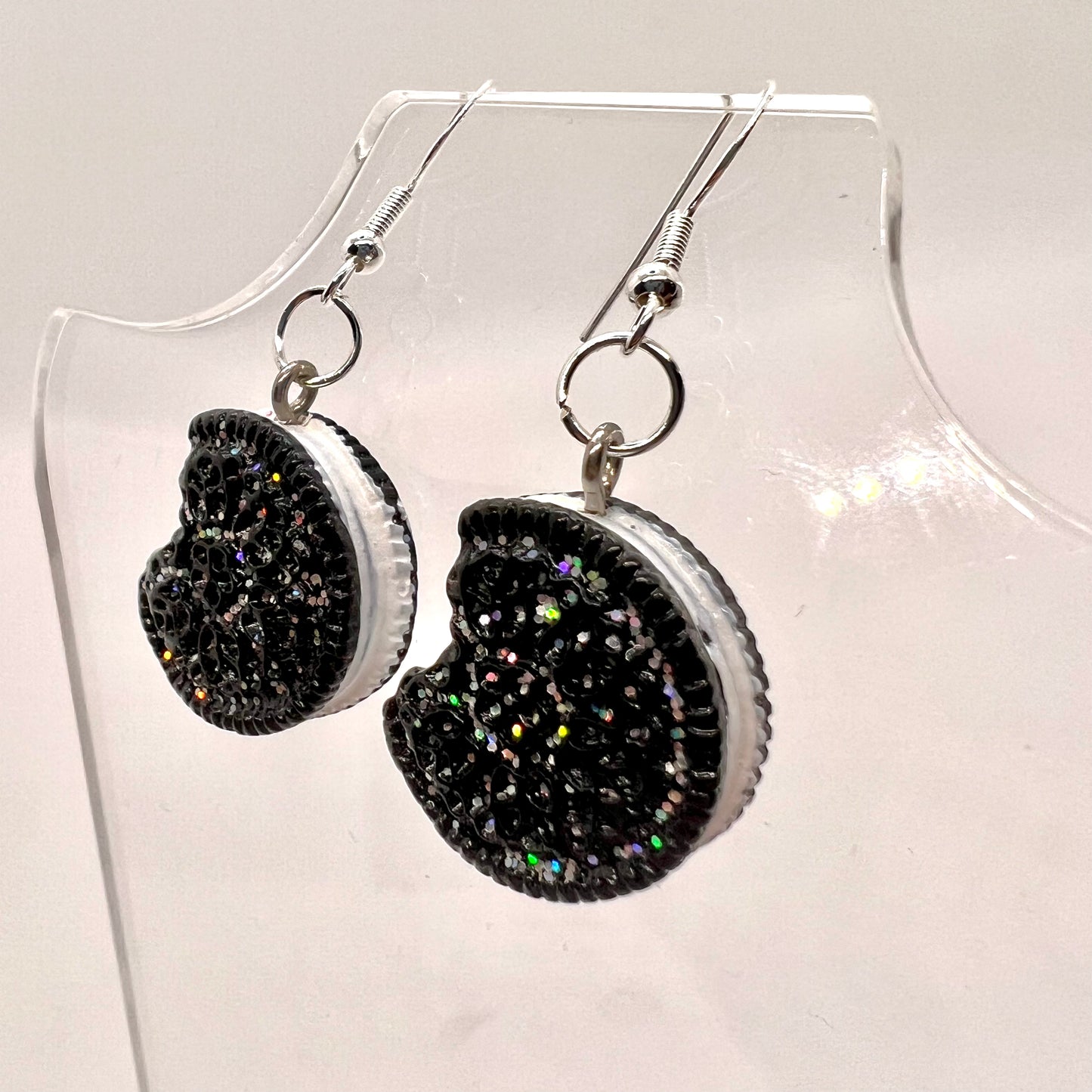 Bitten Cookie Glitter Earrings