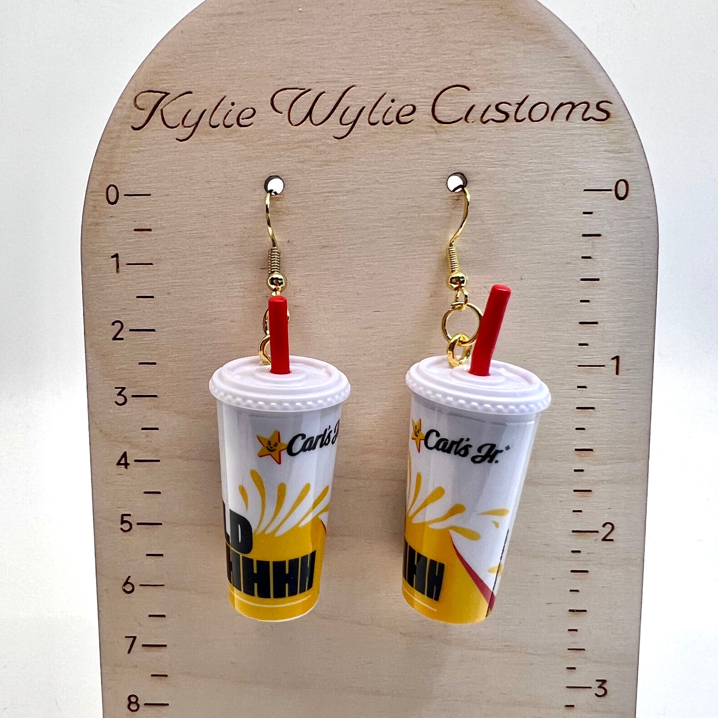 Carls Jr Drink Earrings