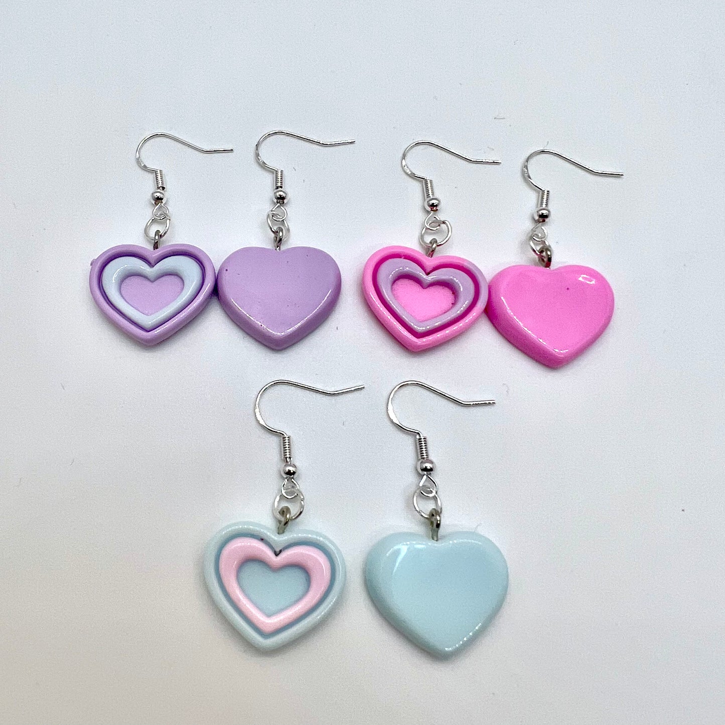Pastel Heart Earrings