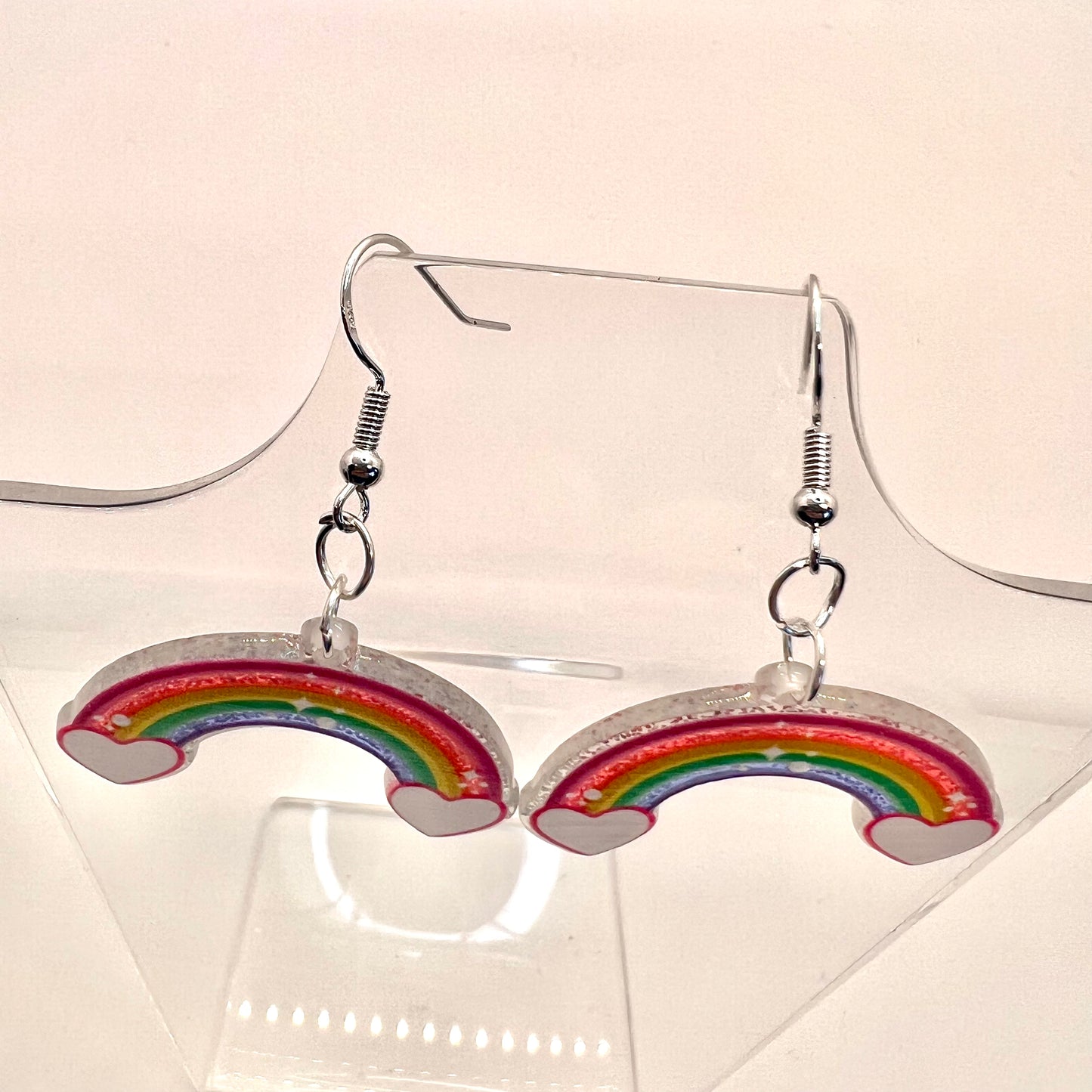 Glitter Rainbow Earrings