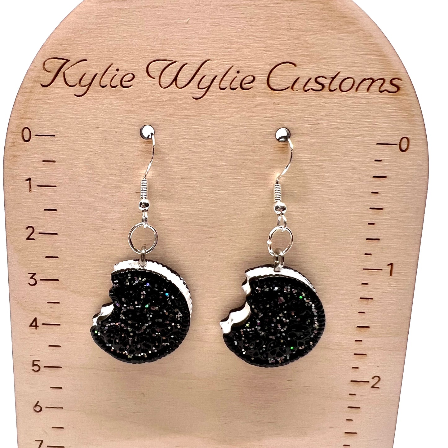 Bitten Cookie Glitter Earrings