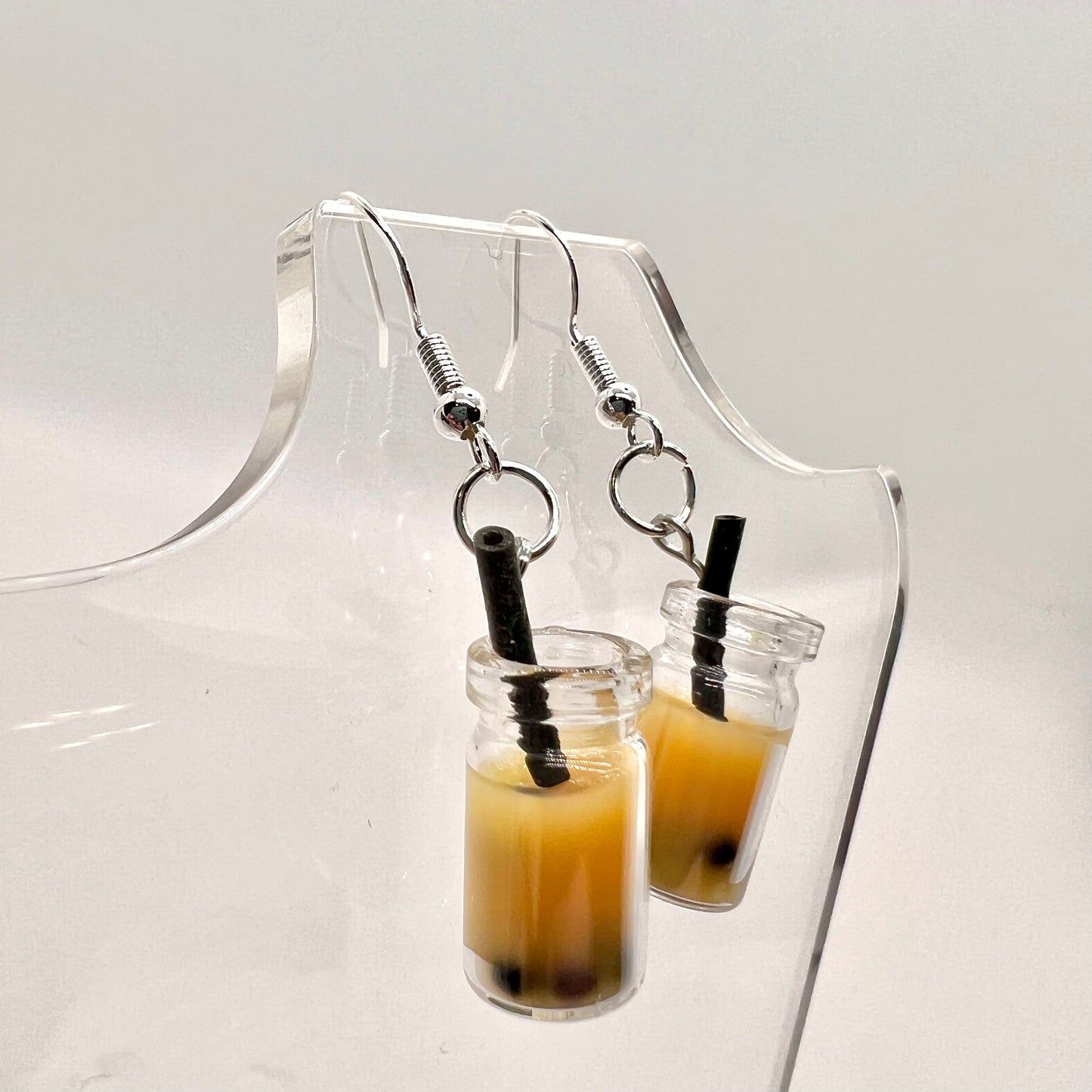 Mini Boba Tea Cup Earrings