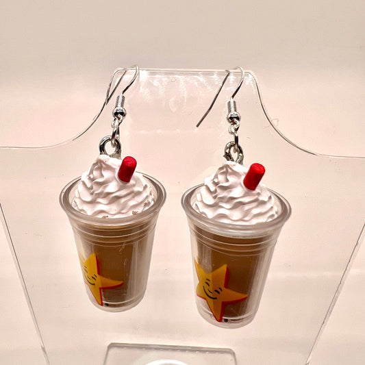 Hardees Milkshake Cup Earrings