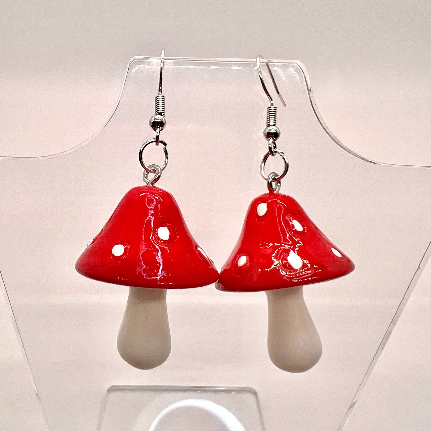 Large Mushroom Earrings