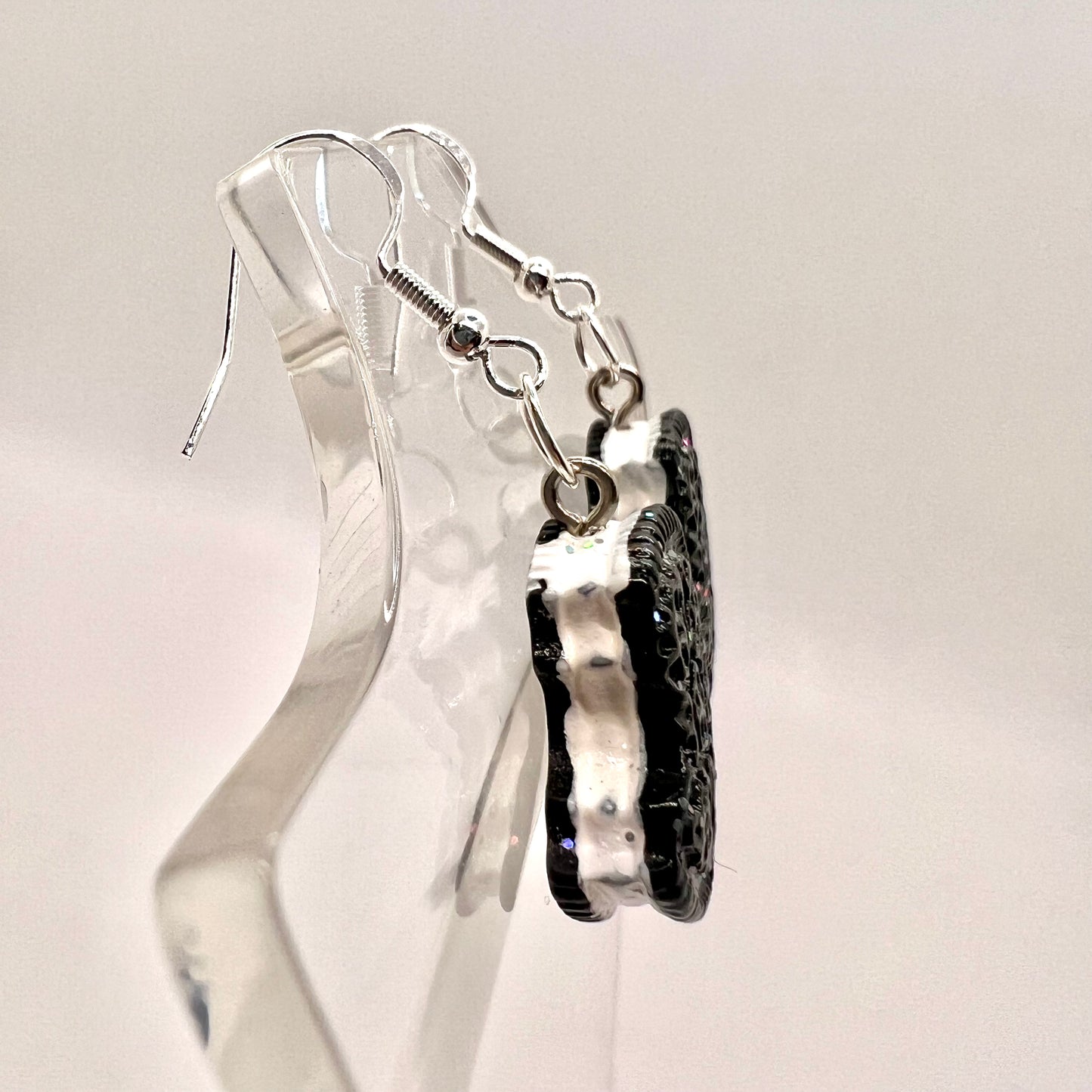 Bitten Cookie Glitter Earrings