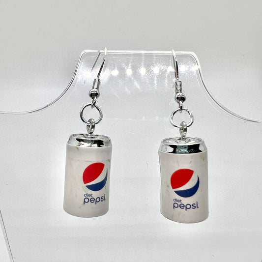 Diet Pepsi Soda Can Earrings