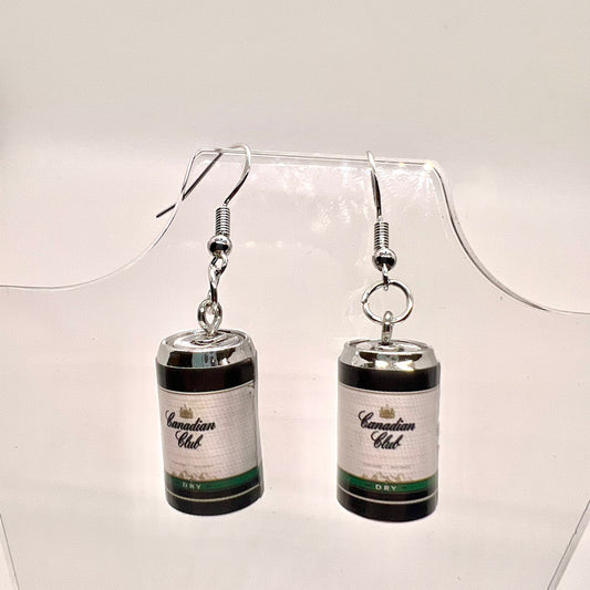 Canadian Club Can Earrings