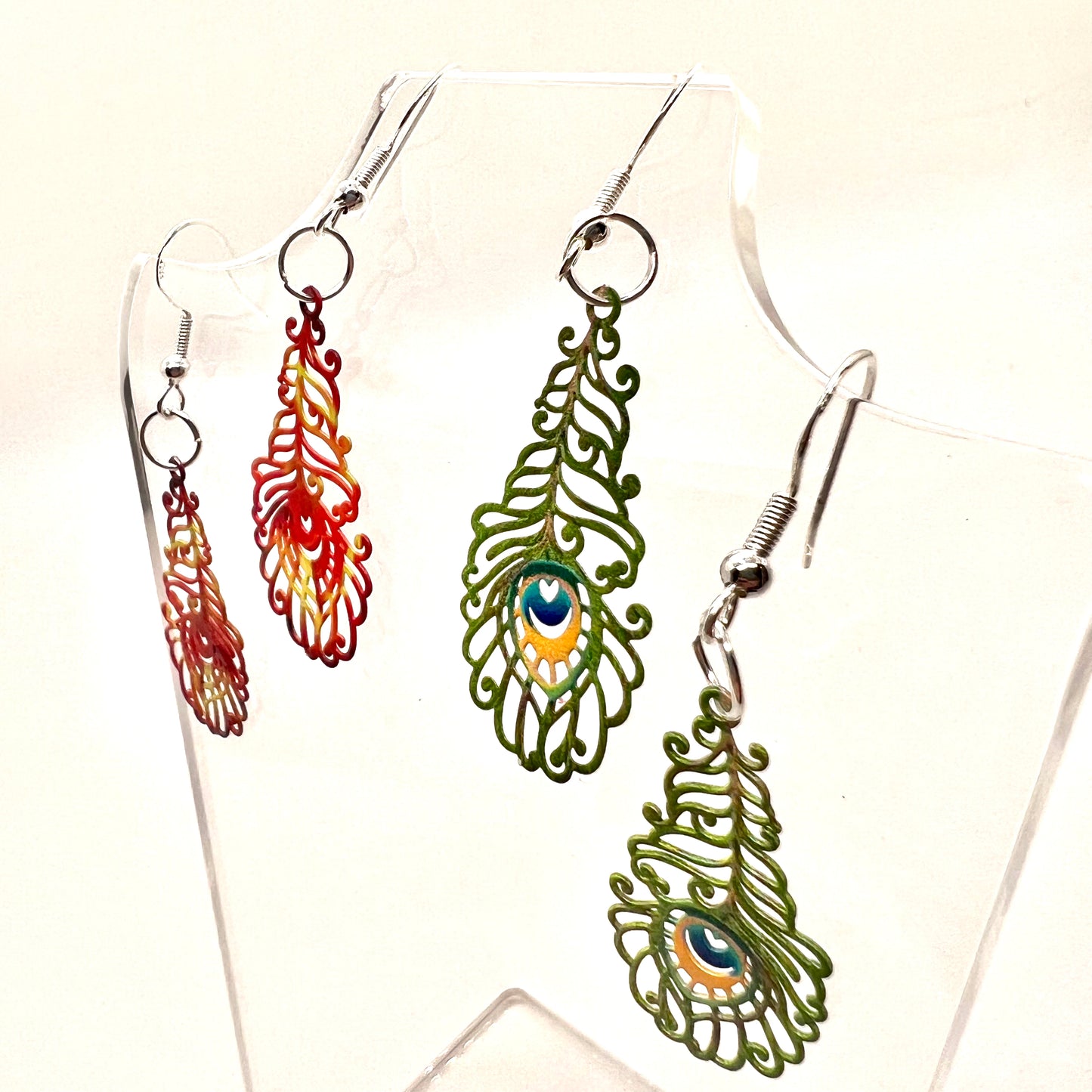 Peacock Feather Earrings