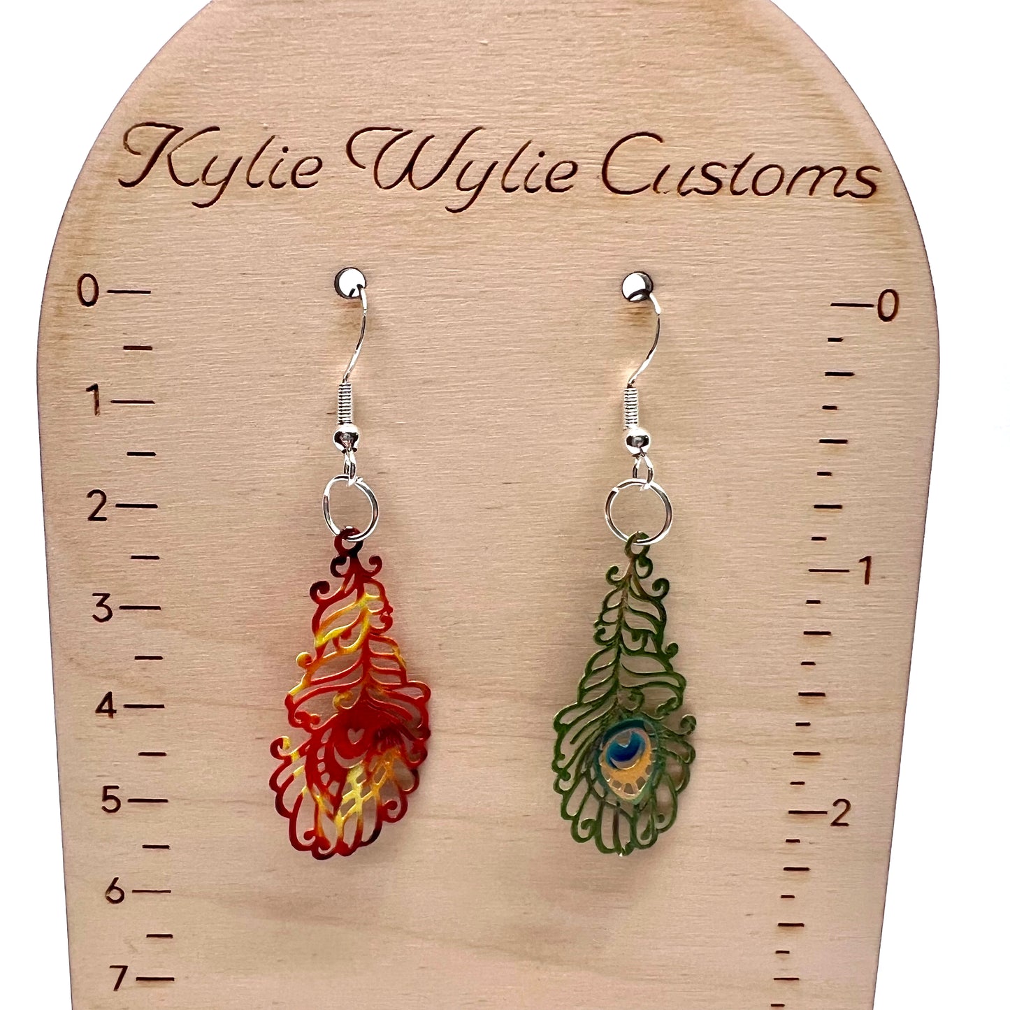 Peacock Feather Earrings