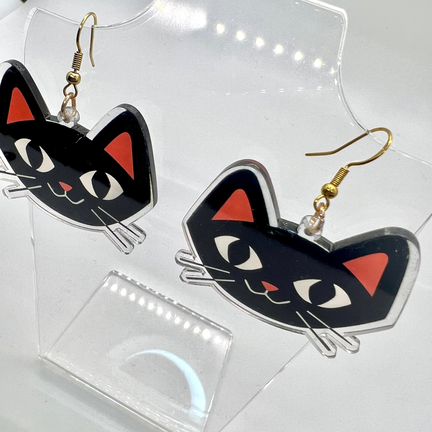 Black Cat Earrings