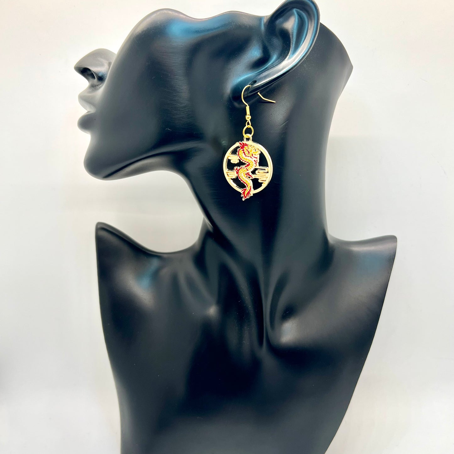 Red Dragon Earrings