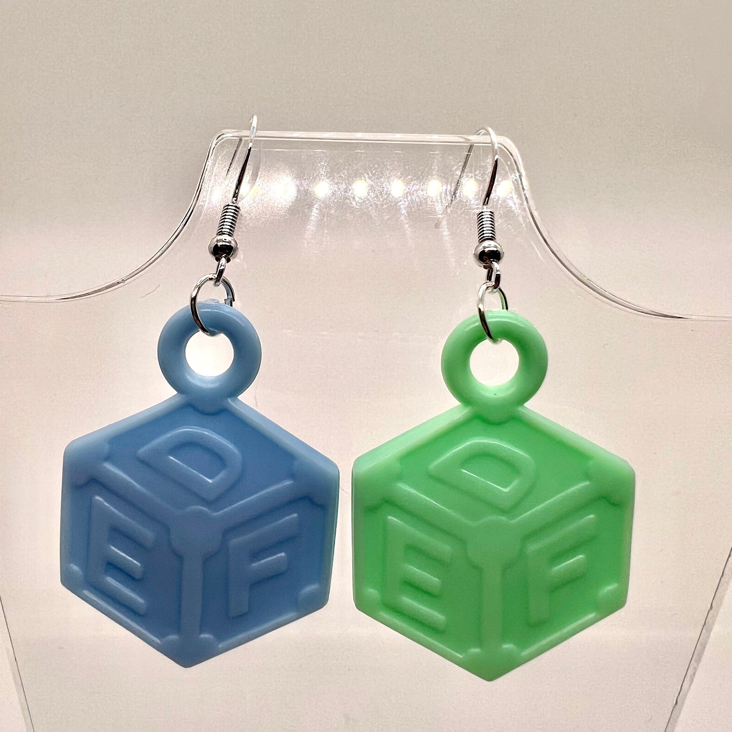 Baby Alphabet Block Earrings