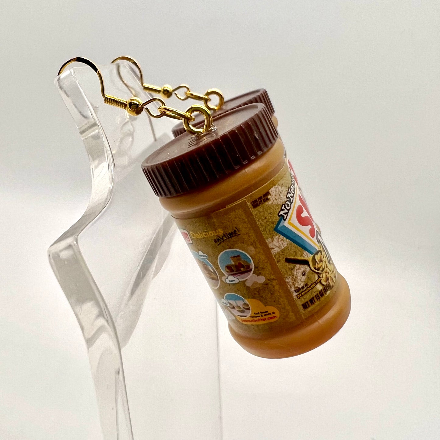 Skippy Peanut Butter Earrings