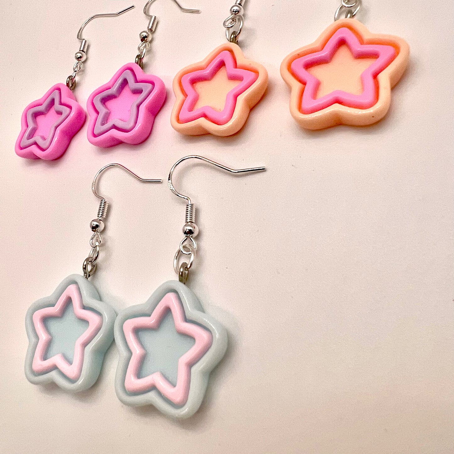 Pastel Star Earrings