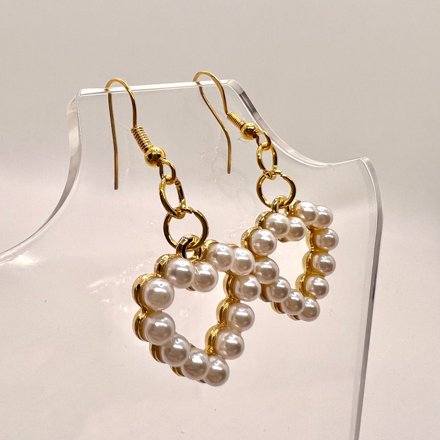 Beaded Heart Earrings