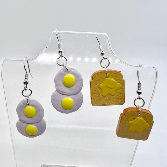 Eggs & Toast Earrings