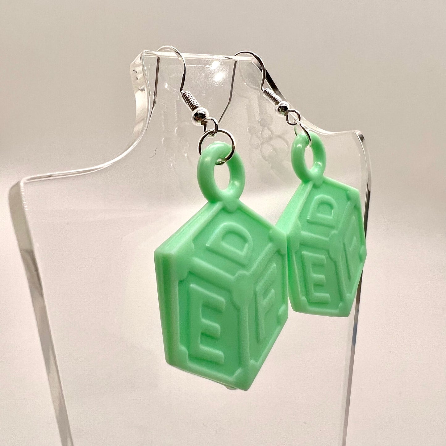 Baby Alphabet Block Earrings
