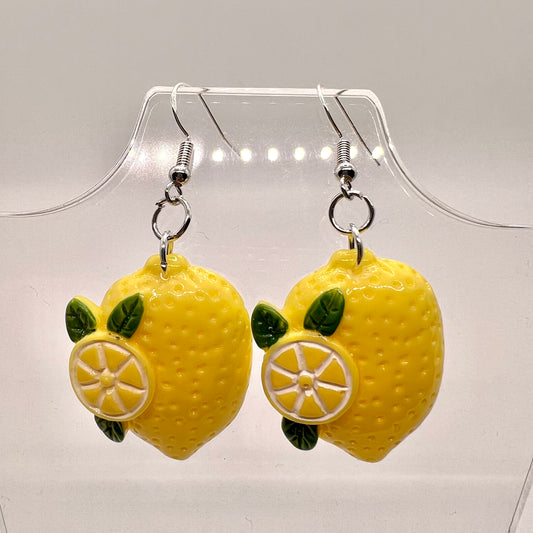 Large Lemon Earrings