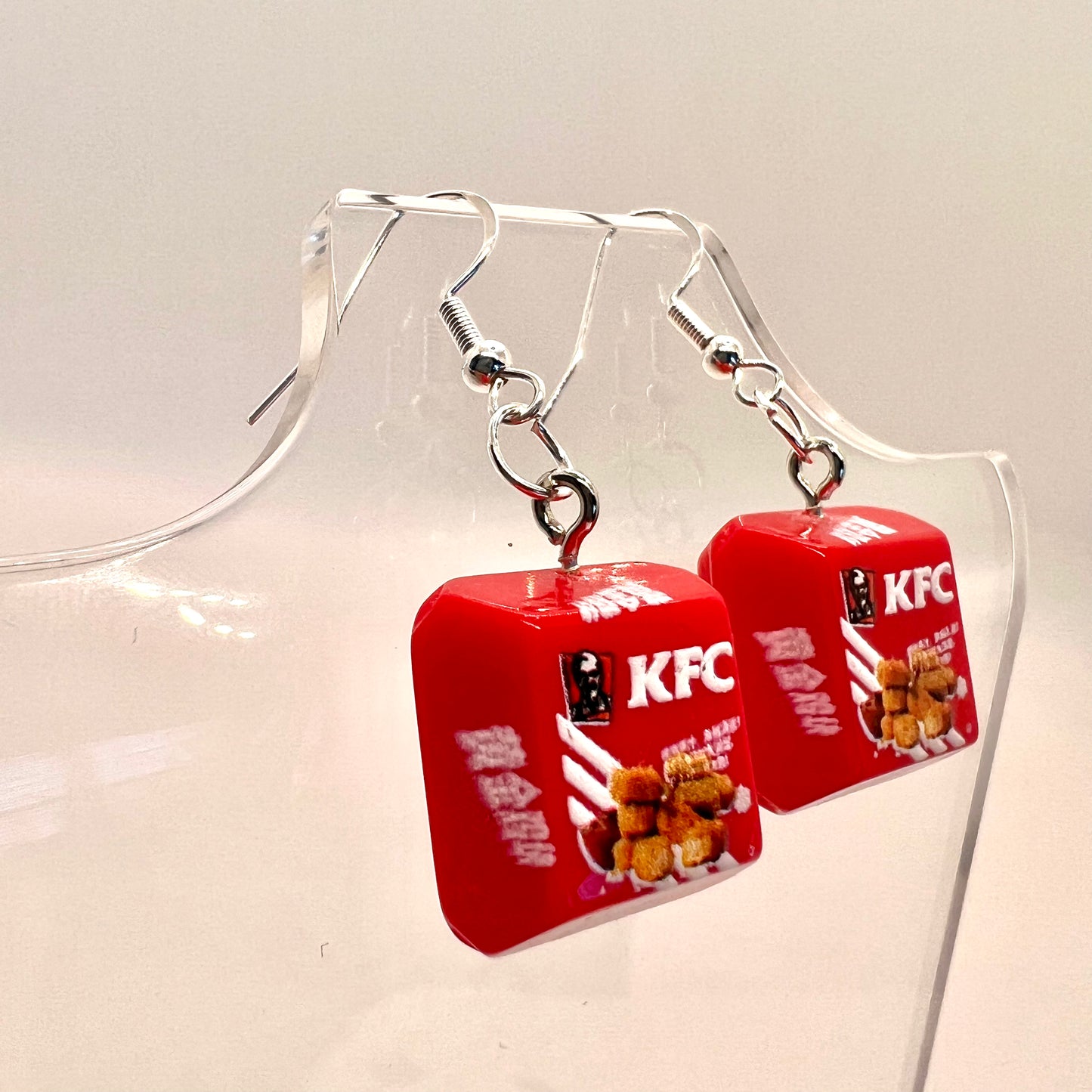 KFC Chicken Nugget Box Earrings