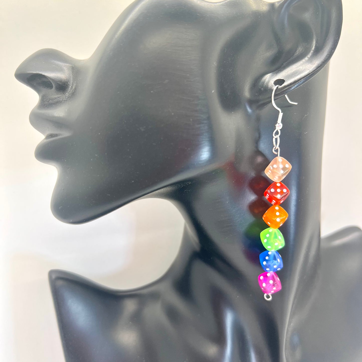 Rainbow Dice Earrings