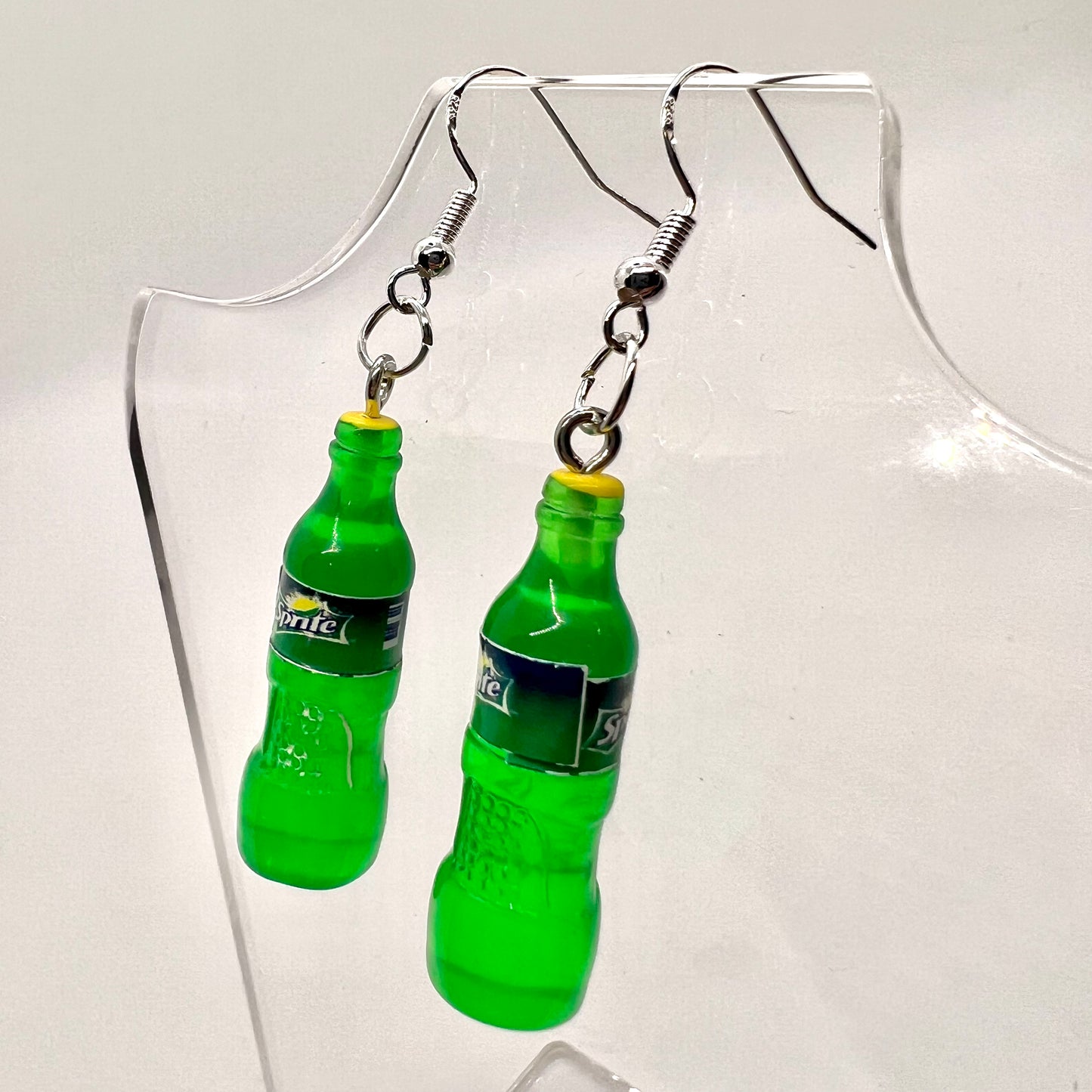 Sprite Bottle Earrings