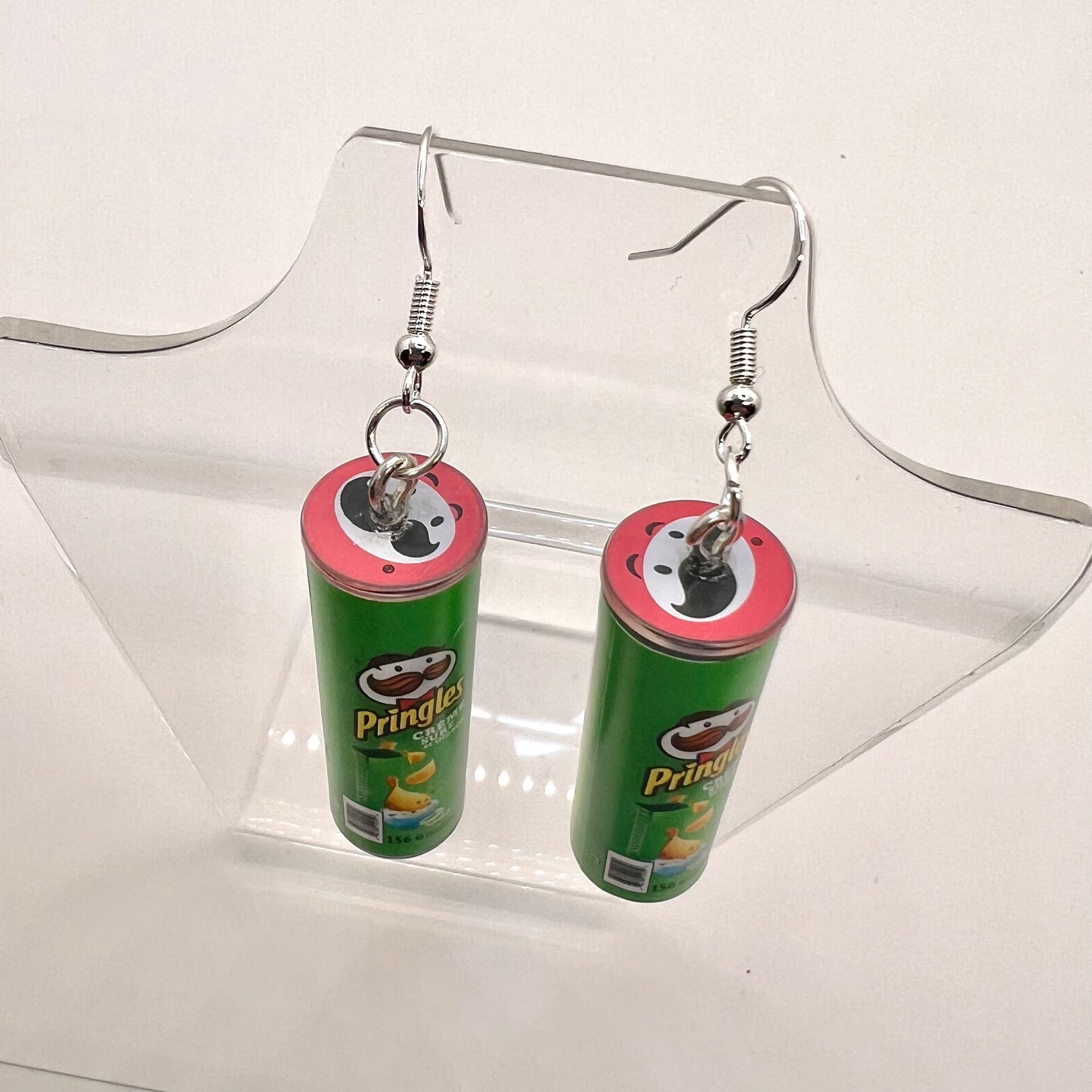 Pringles Can Earrings
