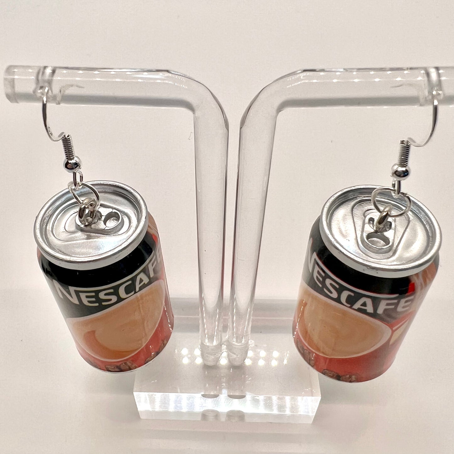 Nescafe Can Earrings