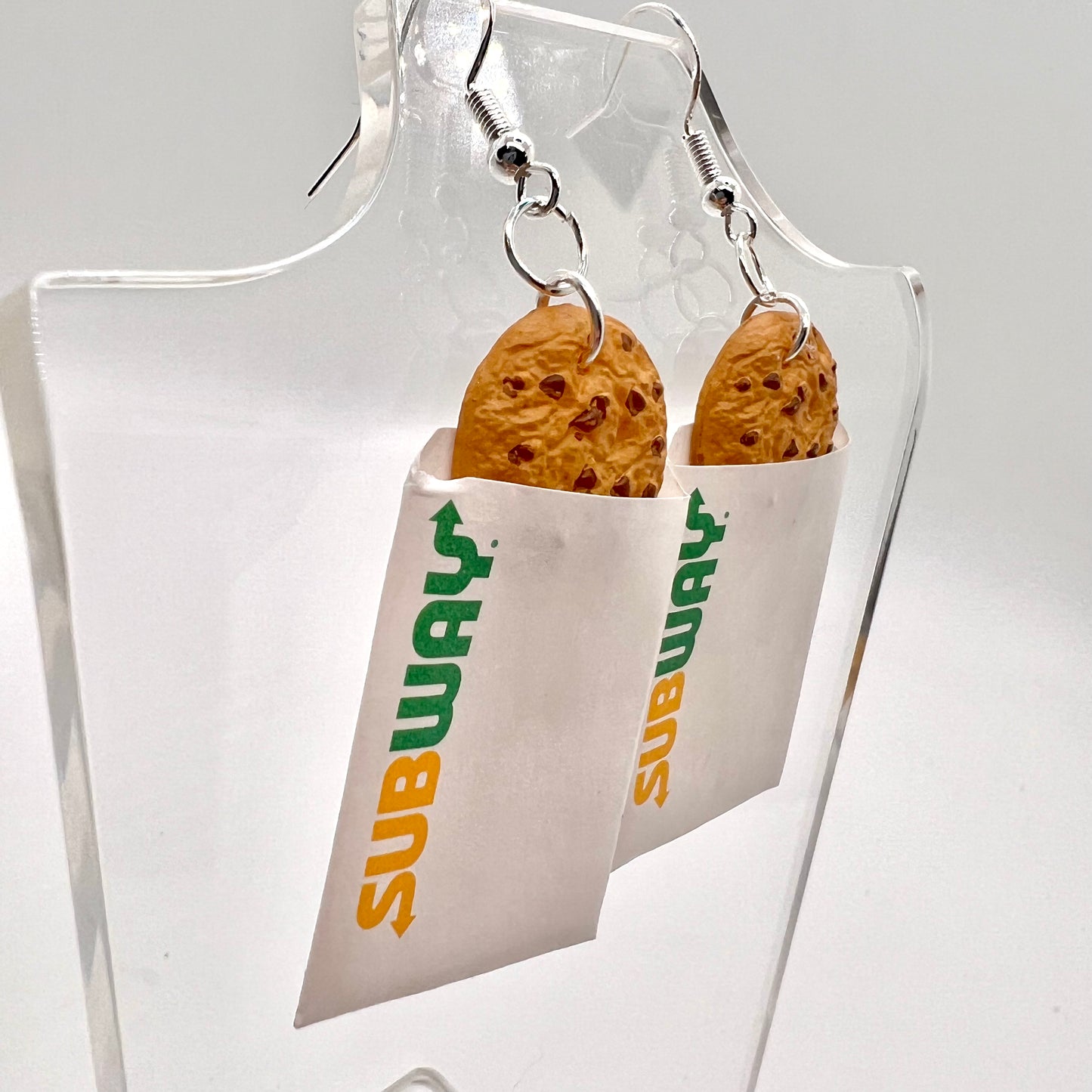 Subway Cookie Bag Earrings