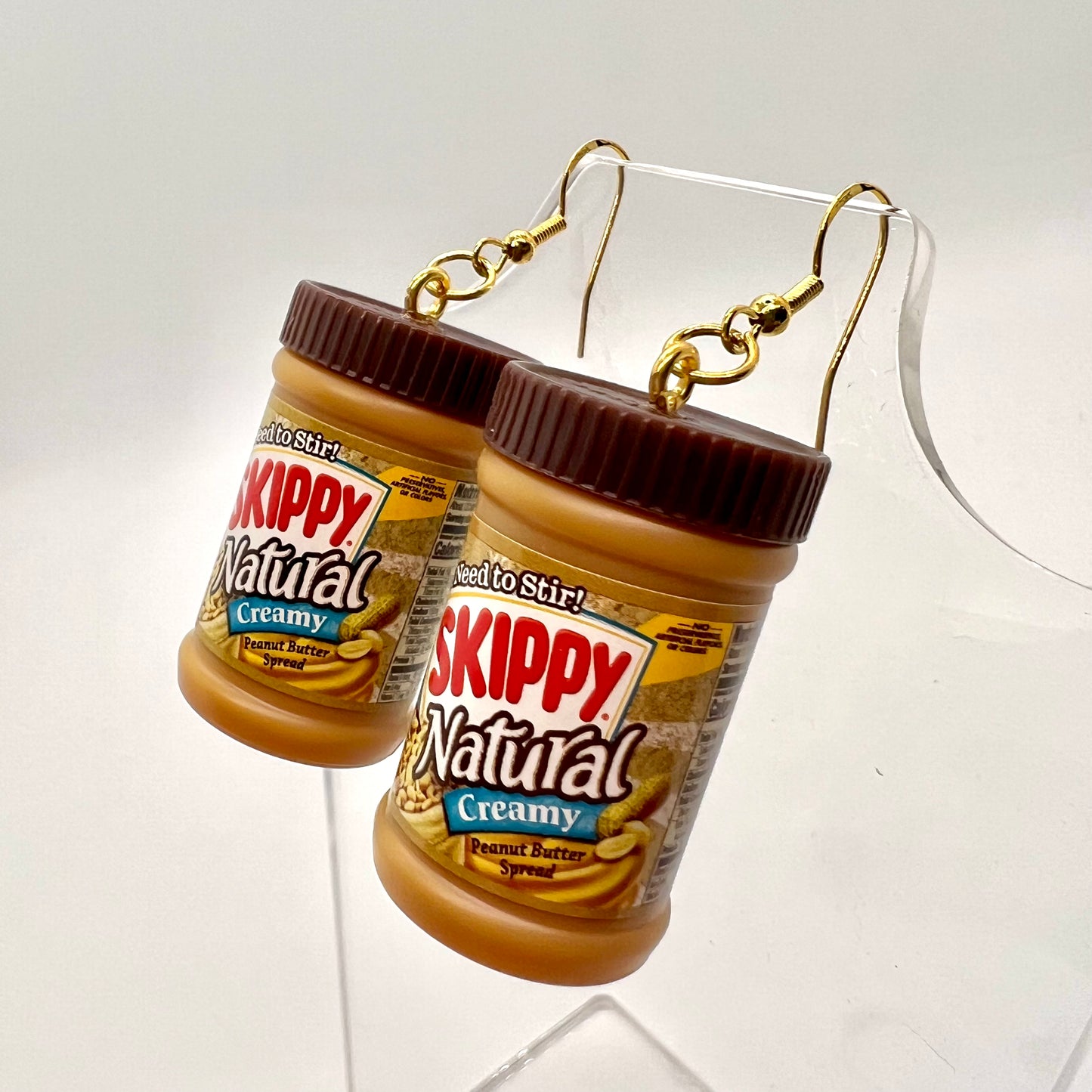 Skippy Peanut Butter Earrings