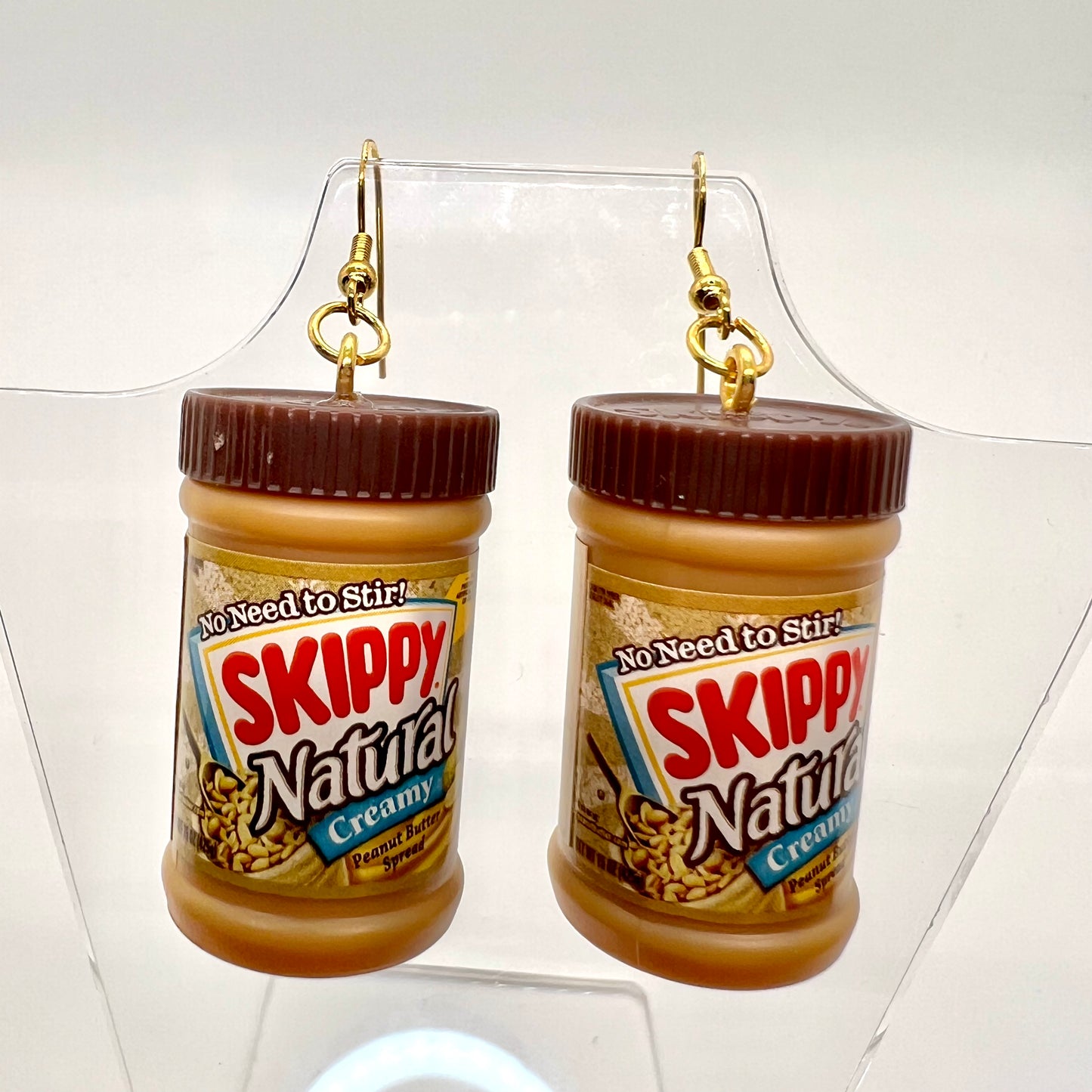 Skippy Peanut Butter Earrings