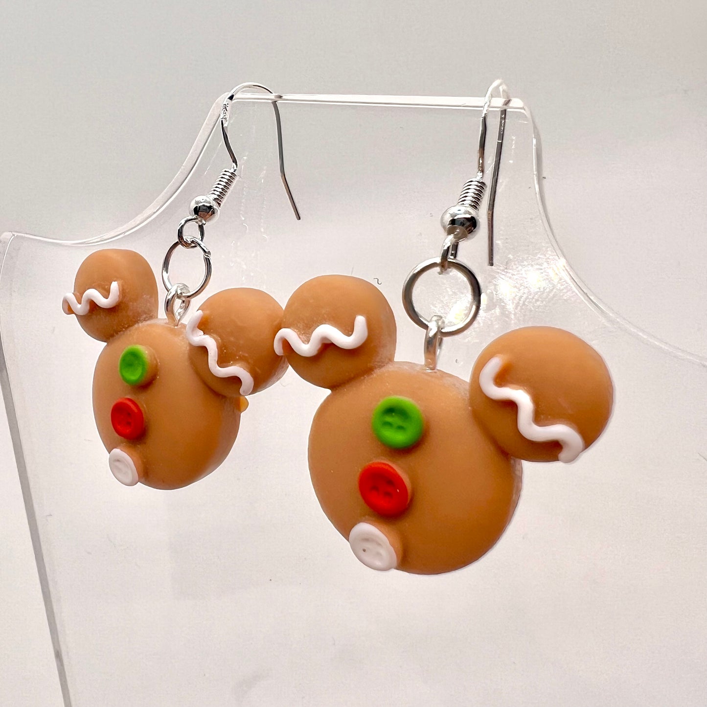 Gingerbread Mickey Earrings