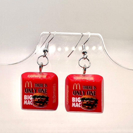 McDonalds Big Mac Earrings