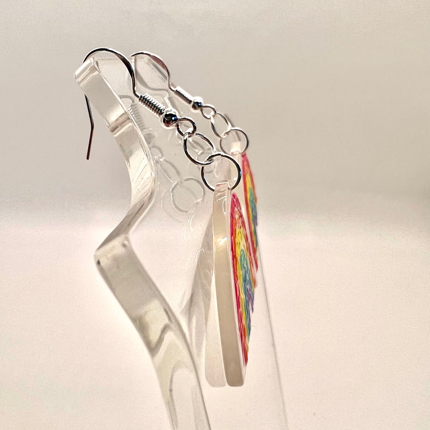 Rainbow Scribble Earrings