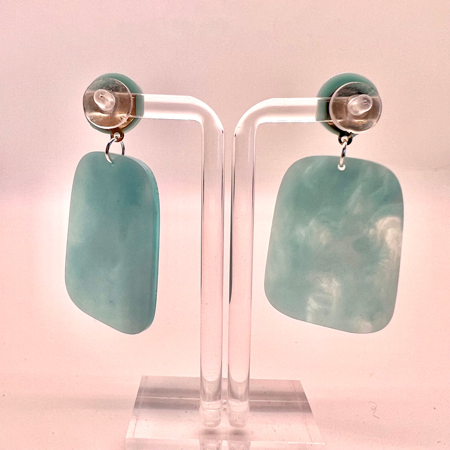 Blue Flamingo Earrings