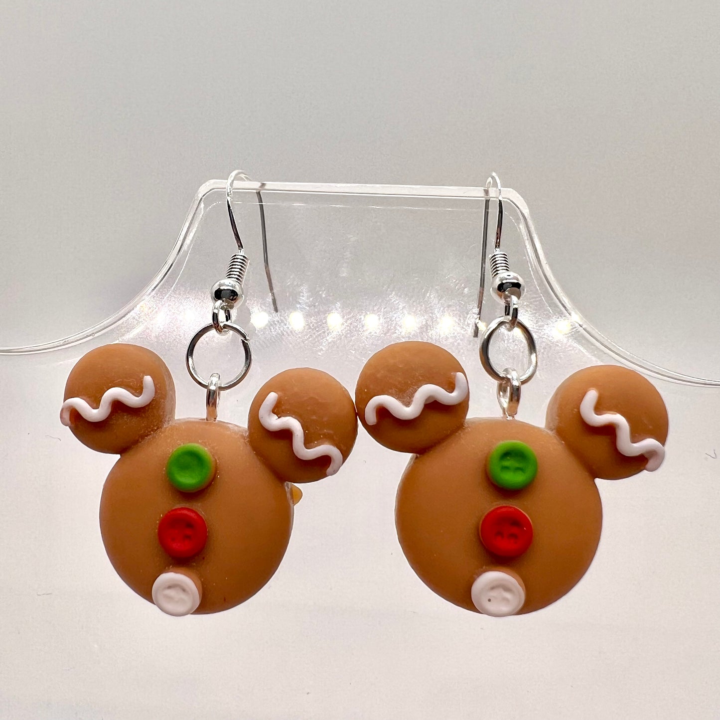 Gingerbread Mickey Earrings