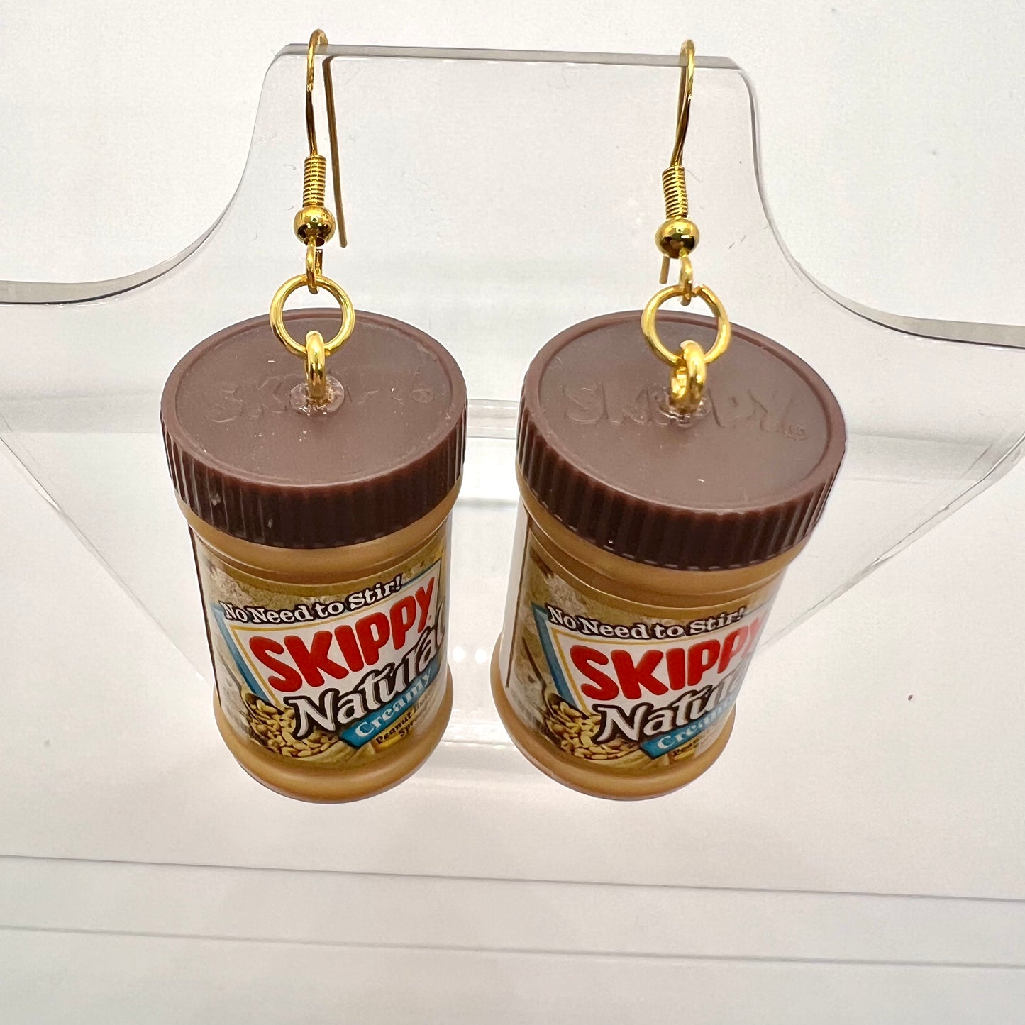 Skippy Peanut Butter Earrings