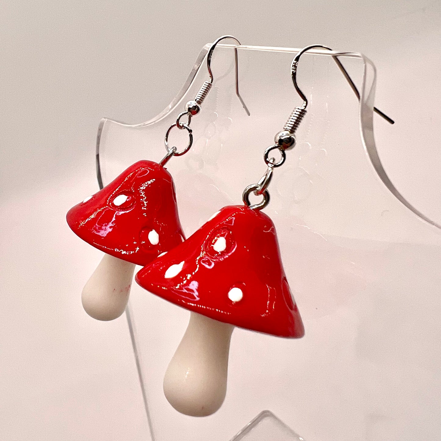 Large Mushroom Earrings