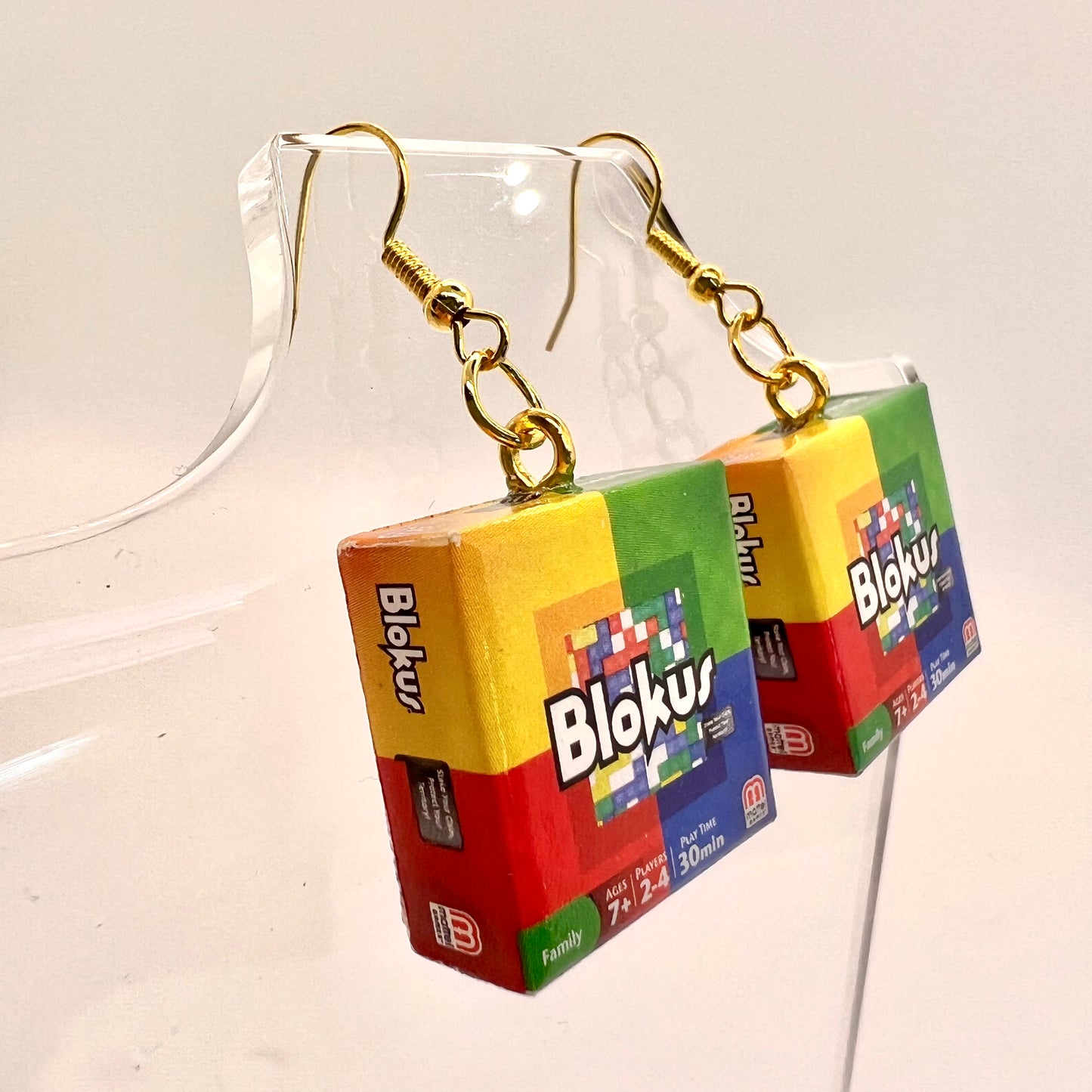 Blokus Games Earrings