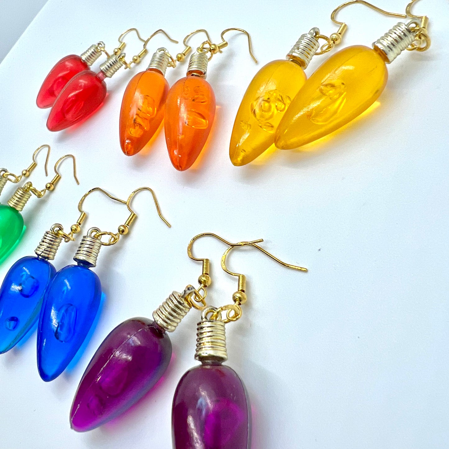 Christmas Light Bulb Earrings