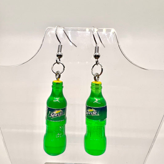 Sprite Bottle Earrings