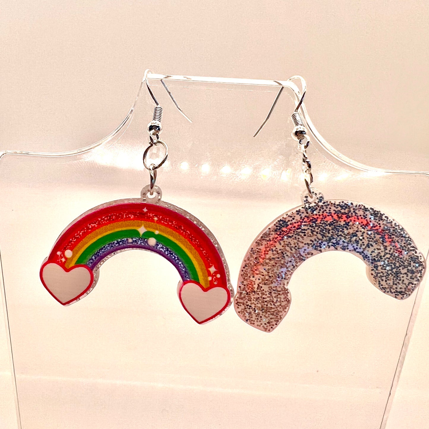 Glitter Rainbow Earrings