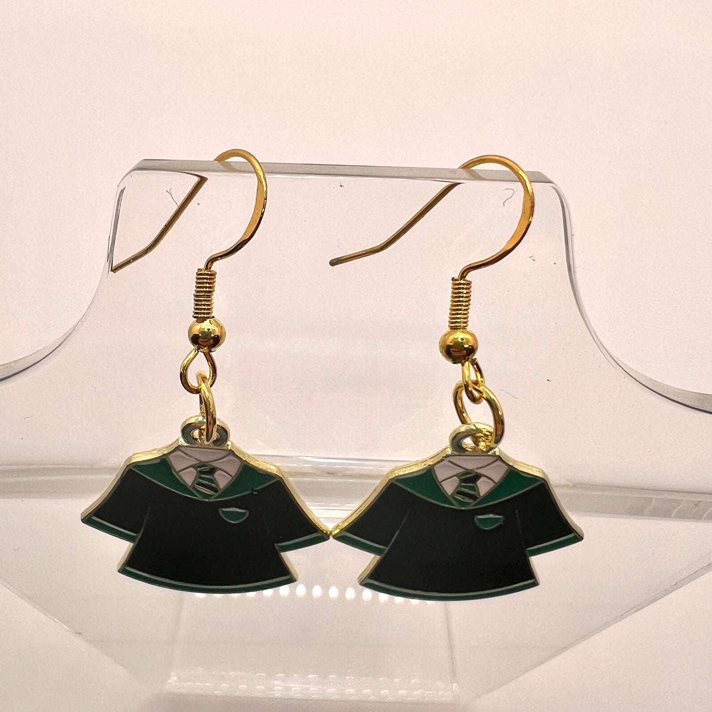 Slytherin Wizard Robe Earrings