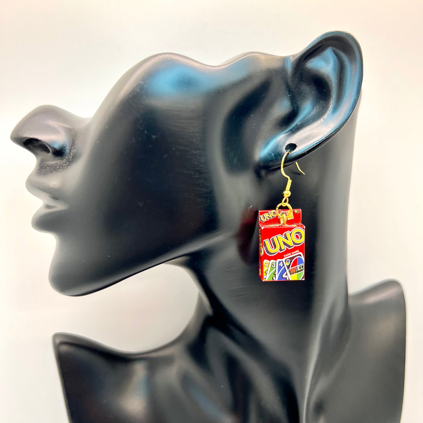 Uno Card Earrings