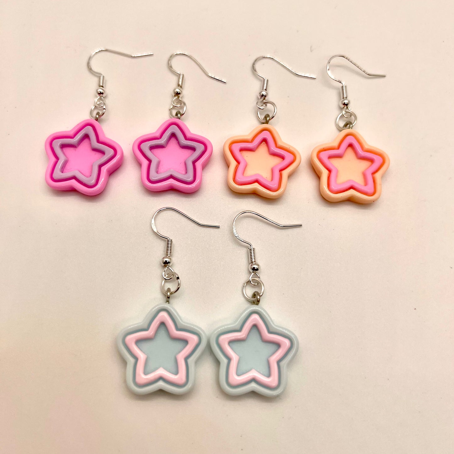 Pastel Star Earrings