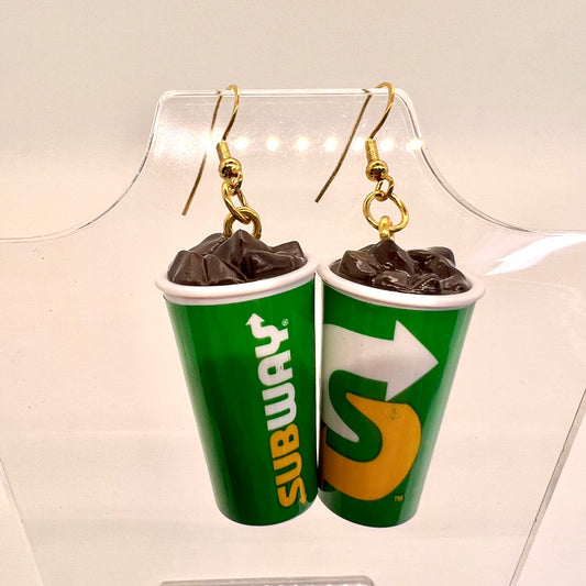Subway Drink Earrings