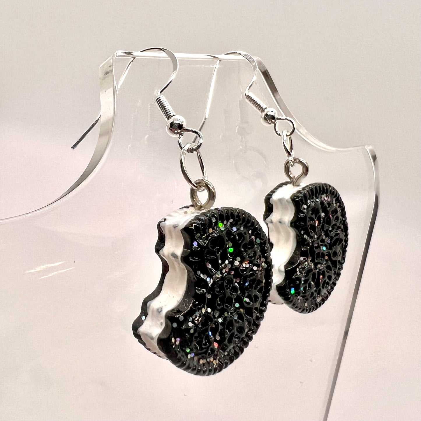 Bitten Cookie Glitter Earrings