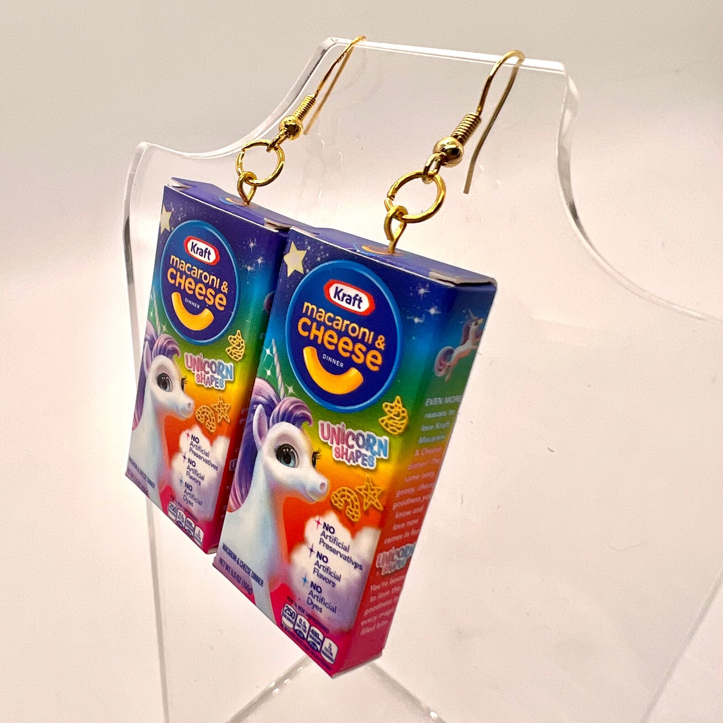 Unicorn Mac & Cheese Earrings