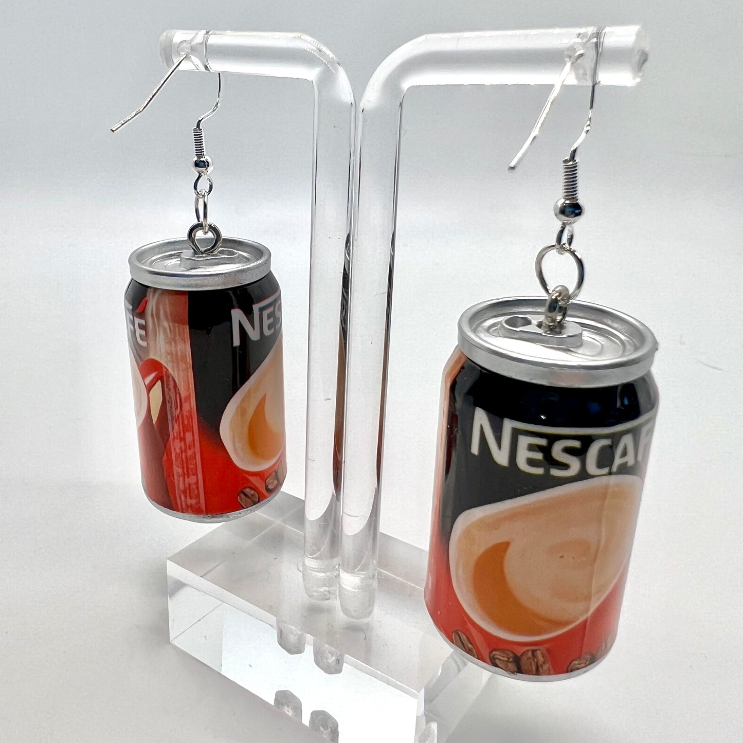 Nescafe Can Earrings